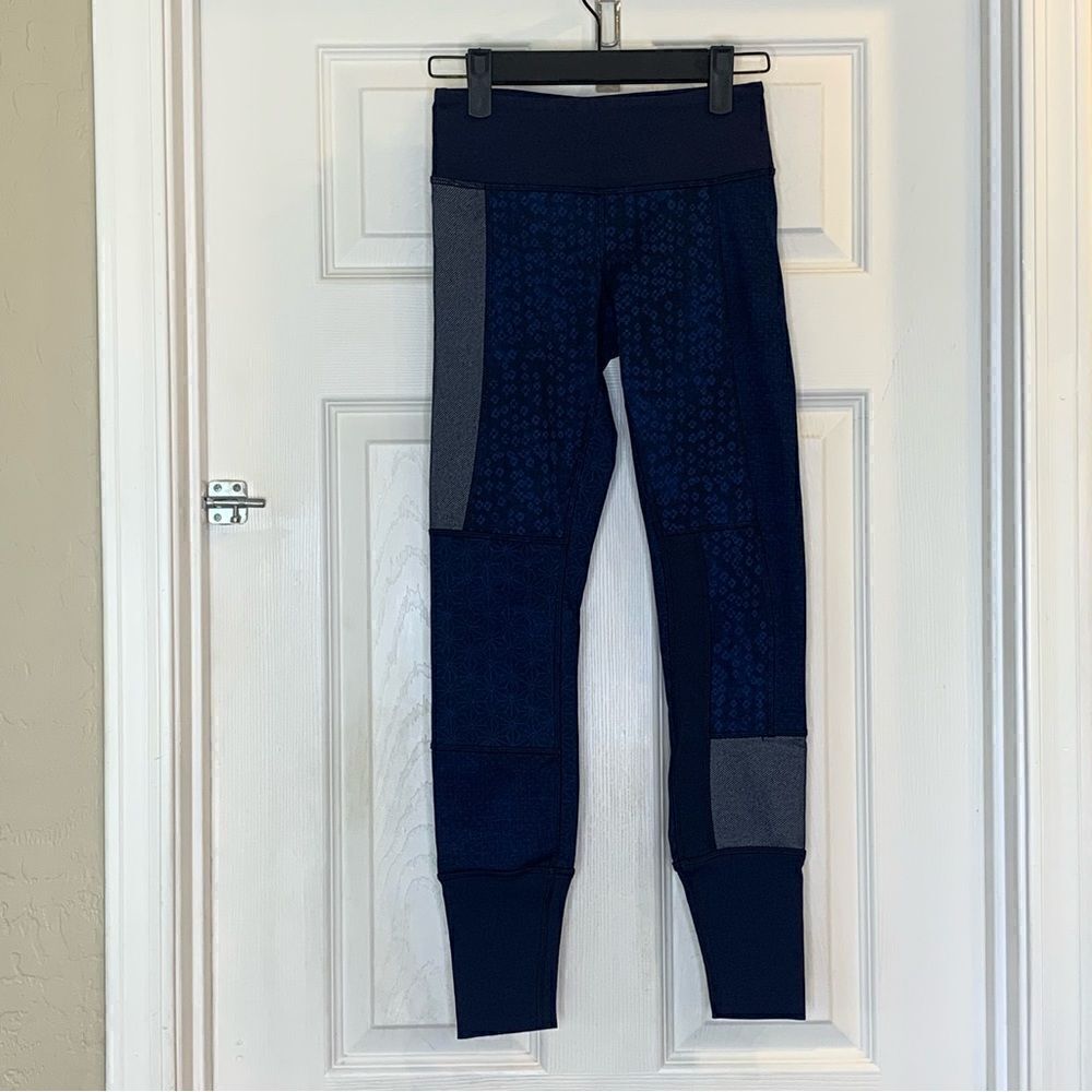Lululemon Wunder Under  Shashiko Patchwork Legging Size 2